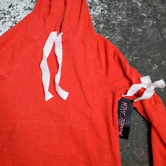Betsey Johnson Red Performance Hoodie - Picture 3 of 8